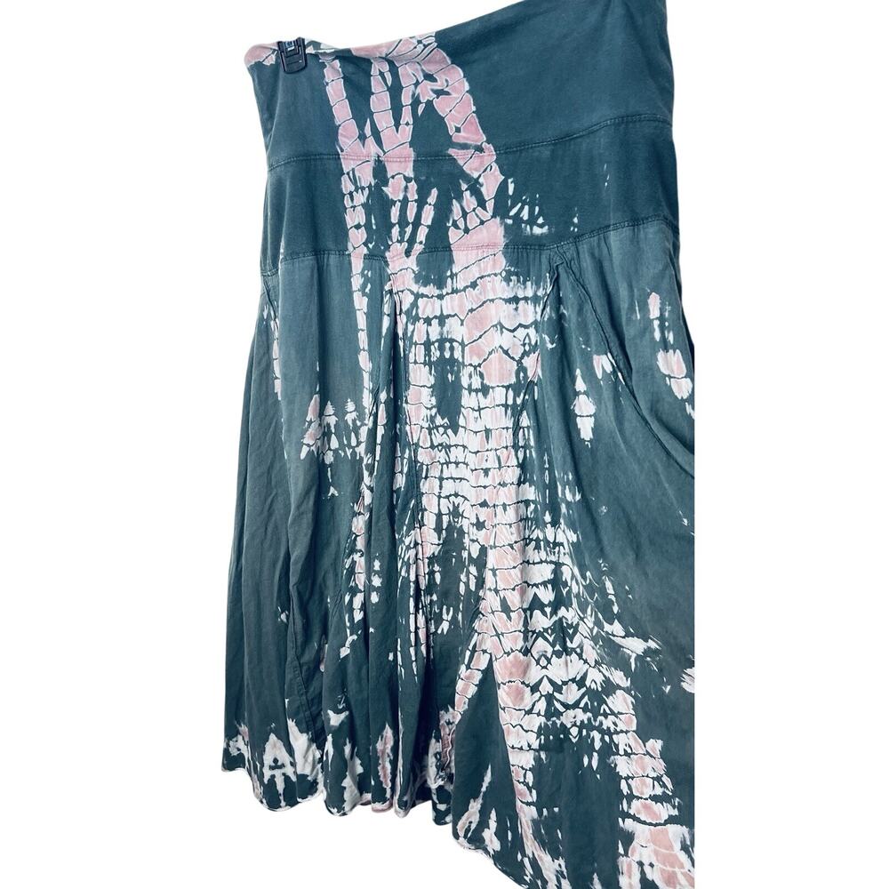 Cute Options Sz L Tie Dyed Maxi Skirt Boho Retro 80's Pull On Comfy Flowy - Picture 5 of 9